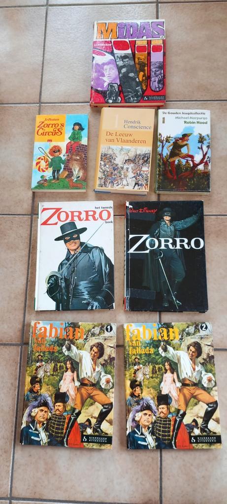 Leesboeken film & TV , Zorro, Fabian, Hood, James Herriot, Boeken, Kinderboeken | Jeugd | 13 jaar en ouder, Zo goed als nieuw