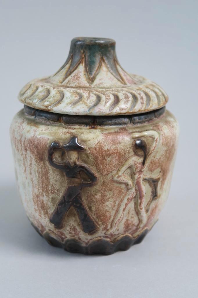 Pot à tabac en grès de Bouffioulx Armogrès, Antiek en Kunst, Antiek | Keramiek en Aardewerk, Ophalen of Verzenden