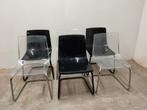 Tobias stoelen Ikea - 7 transparante + 3 zwarte beschikbaar, Maison & Meubles, Synthétique, Noir, Modern, Cinq, Six Chaises ou plus