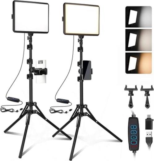 2 stuks led videoverlichtingsset SNELLE GRATIS LEVERING, Hobby en Vrije tijd, Overige Hobby en Vrije tijd, Nieuw, Verzenden