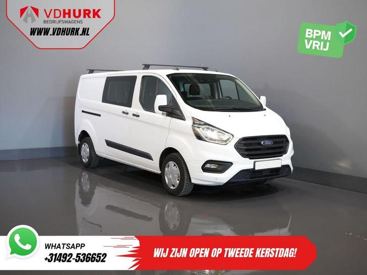Ford Transit Custom 2.0 TDCI L2 Trend DC Dubbel Cabine BPM V, Autos, Camionnettes & Utilitaires, Entreprise, ABS, Air conditionné