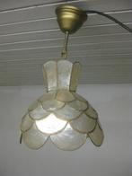Tiffany luchter D= 22 cm silicaatglas en koperfolie - 1 lamp, Antiek en Kunst, Ophalen of Verzenden