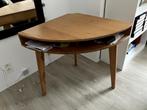 Bureau console d'angle bois clair naturel, Ophalen, Gebruikt