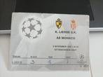 Ticket Ch Lg Lierse vs Monaco 05/11/97, Collections, Articles de Sport & Football, Utilisé, Enlèvement ou Envoi