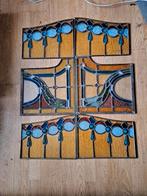 Art Deco voorzetramen glas in lood, Ophalen of Verzenden