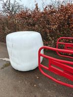 Gehakselde hooibalen, Ophalen