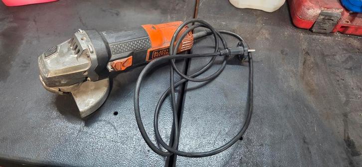 Black en decker slijpschijf 125mm, Doe-het-zelf en Bouw, Gereedschap | Slijpmachines, Zo goed als nieuw, Rechte handslijpmachine