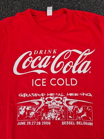 T-shirt Coca-Cola XL Graspop Metal Crew Dessel 2009 + sac, Enlèvement ou Envoi, Comme neuf, Chemise