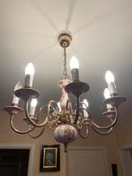Mooie luster met 8 lichtpunten, Huis en Inrichting, Lampen | Kroonluchters, Gebruikt