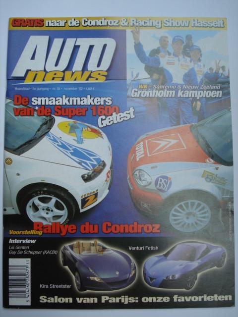 AUTOnews 131, Livres, Autos | Brochures & Magazines, Utilisé, Général, Envoi
