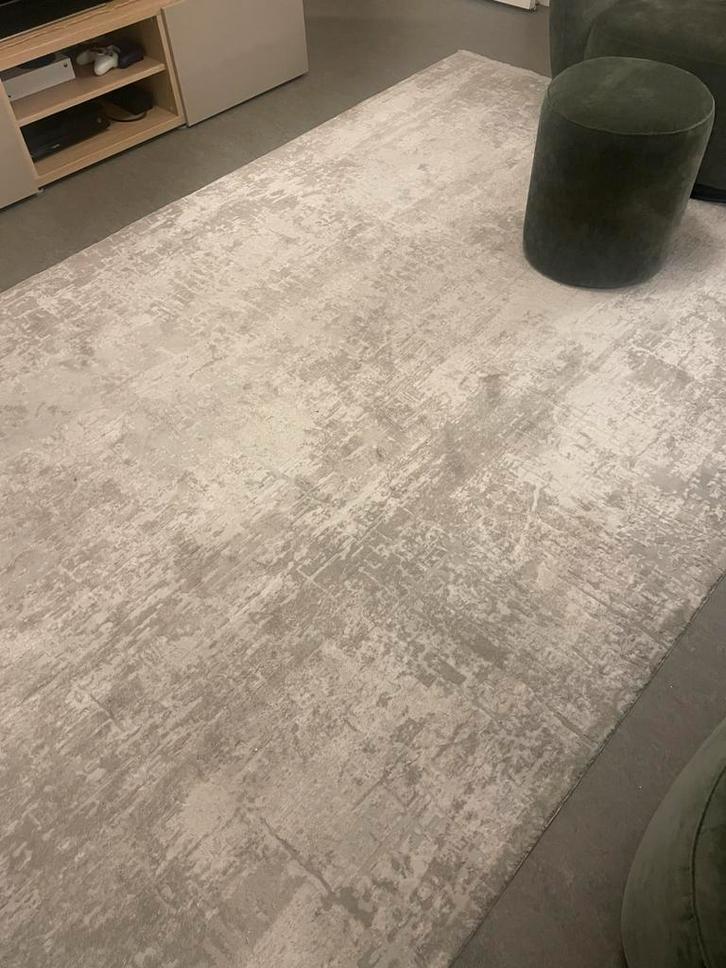 Vloerkleed, Maison & Meubles, Ameublement | Tapis & Moquettes, Utilisé, 200 cm ou plus, 200 cm ou plus, Rectangulaire, Gris, Enlèvement