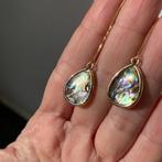 Oorbellen abaloon schelp verguld 18k, Overige materialen, Hangers, Nieuw, Ophalen of Verzenden
