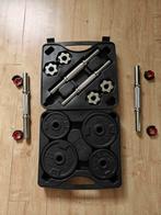 Halterset 20kg Decathlon, Sport en Fitness, Fitnessmaterialen, Ophalen, Zo goed als nieuw, Halterset