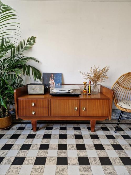 Vintage dressoir | platenspeler meubel | kast retro, Huis en Inrichting, Kasten |Televisiemeubels, Gebruikt, Minder dan 100 cm