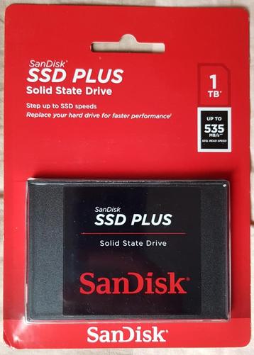 SanDisk 1Tb SSD Plus Nieuw Harddrive Harde Schijf beschikbaar voor biedingen