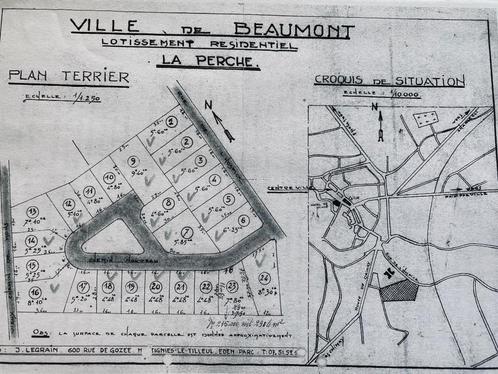 Ville de Beaumont, terrain à bâtir, Immo, Terrains & Terrains à bâtir, 500 à 1000 m²