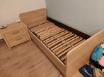Gratis: eenpersoonsbed met nachttafel en lattenbodem., Huis en Inrichting, Slaapkamer | Bedden, Ophalen, Gebruikt