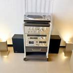 Ensemble audio vintage Sanyo avec meubles et boîtiers Tensai, Enlèvement ou Envoi