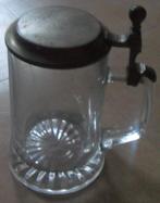 Chope de bière - couvercle en étain, Ophalen of Verzenden