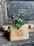 Houten oliepotje/ oliebakje, Antiek en Kunst, Ophalen