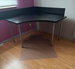 Bureau en coin + protège sol, Maison & Meubles, Enlèvement, Comme neuf, Bureau