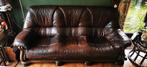 BRUIN LEDEREN SALON, Ophalen, KLASSIEK, Gebruikt, Hout
