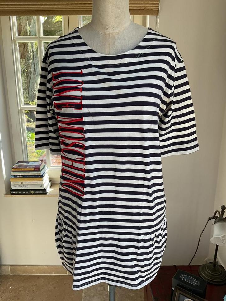 Jurk Love Moschino , maat 40, Kleding | Dames, Jurken, Zo goed als nieuw, Maat 38/40 (M), Blauw, Ophalen of Verzenden