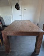 Teak eettafel, Huis en Inrichting, Tafels | Eettafels, Ophalen, Zo goed als nieuw