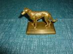 Vintage bronzen hond beeld, Verzamelen, Ophalen of Verzenden, Gebruikt, Dier