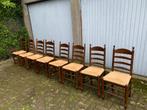8 eiken stoelen. Het kan geleverd worden., Maison & Meubles, Chaises, Bois, Brun, Cinq, Six Chaises ou plus, Utilisé