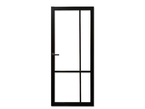 Staallook deur | Industriële deur | Binnendeur | €295,-, Doe-het-zelf en Bouw, Deuren en Vliegenramen, Nieuw, Binnendeur, Glas
