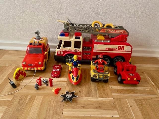 Brandweerman Sam & brandweer speelgoed, Kinderen en Baby's, Speelgoed |Speelgoedvoertuigen, Gebruikt, Ophalen