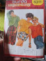 Burda patroon nr 6311., Hobby en Vrije tijd, Overige typen, Vrouw, Zo goed als nieuw, Burda