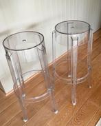 Tabourets bar Kartell Philippe Starck, Maison & Meubles, Comme neuf, Synthétique, 60 à 90 cm, 2 tabourets