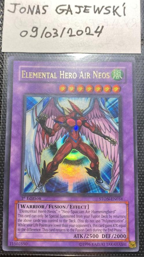 Elemental Hero Air Neos (1re édition - Ultra - STON-EN034), Hobby & Loisirs créatifs, Jeux de cartes à collectionner | Yu-gi-Oh!
