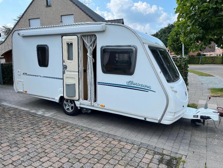 Sprite europa 470, Caravanes & Camping, Caravanes, Particulier, jusqu'à 4, 1000 - 1250 kg, Autre, Sprite, Grand lit, Coin salon convertible