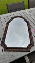 Deknudt : Grand miroir vintage avec cadre en bois, Moins de 50 cm, Enlèvement, Moins de 100 cm, Autres formes