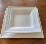 Lot 23 assiettes carrées YONG Extra Strong New Bone China, Ophalen, Zo goed als nieuw, Porselein