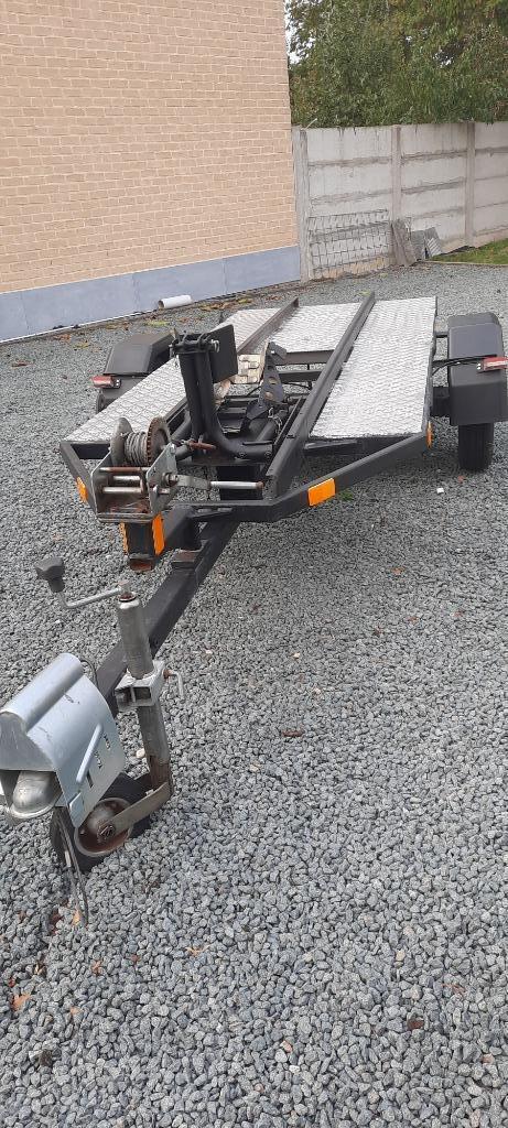 Motoraanhanger met lier, Auto diversen, Aanhangers en Bagagewagens, Gebruikt, Ophalen