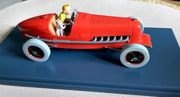 TINTIN Car - LE BOLIDE ROUGE + Fascicule // Staat Als Nieuw beschikbaar voor biedingen