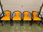 4 Keukenstoelen als nieuw, Huis en Inrichting, Stoelen, Ophalen, Overige kleuren, Leer, Zo goed als nieuw