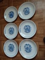 6 barbecue borden met stempel antieke oude borden, Antiek en Kunst, Antiek | Servies compleet, Ophalen
