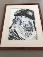 Originele tekening van visser, geen print., Antiek en Kunst, Kunst | Tekeningen en Fotografie, Ophalen of Verzenden