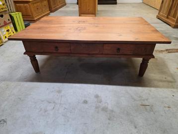 Mooie grote massief teakhouten salontafel 150x95cm beschikbaar voor biedingen