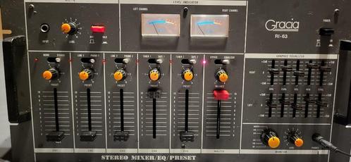 Vintage Stereo Mengpaneel, Muziek en Instrumenten, Mengpanelen, Gebruikt, 5 tot 10 kanalen, Microfooningang, Ophalen