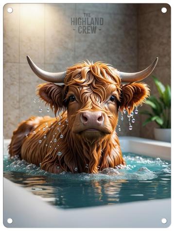 Highland Crew Metalen wandborden 40 x 30 cm . beschikbaar voor biedingen