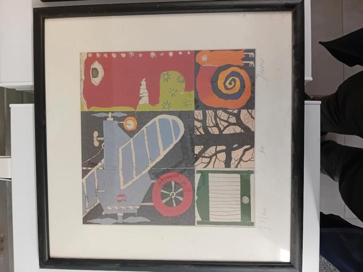 Zeefdruk Christian Sylvain, Antiek en Kunst, Kunst | Schilderijen | Modern, Ophalen