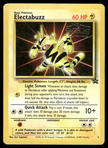 Electabuzz 2/53 - Wizards Black Star Promos (EX) beschikbaar voor biedingen