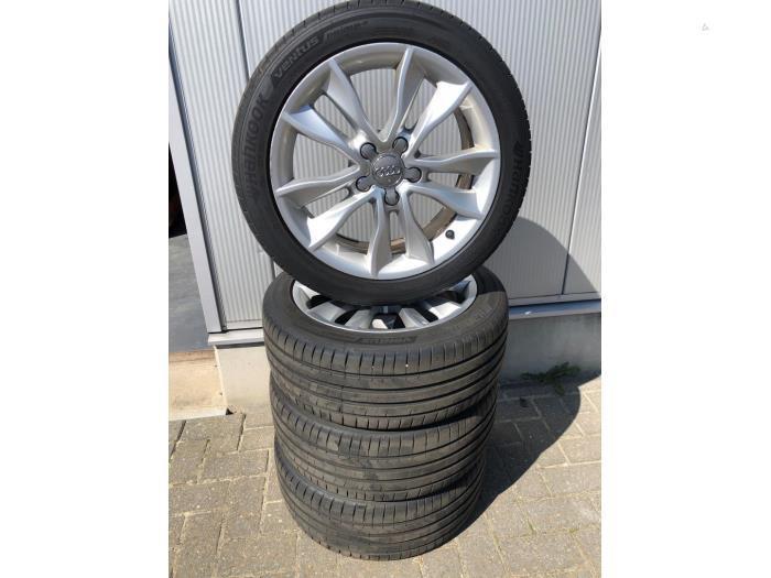 Sportvelgenset + banden van een Audi A3, Auto-onderdelen, Banden en Velgen, Personenwagen, Gebruikt, 3 maanden garantie, Ophalen of Verzenden