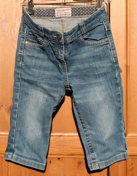 Korte jeansbroek (capri) van s.Oliver - maat 122, Kinderen en Baby's, Kinderkleding | Maat 122, Zo goed als nieuw, Meisje, Broek